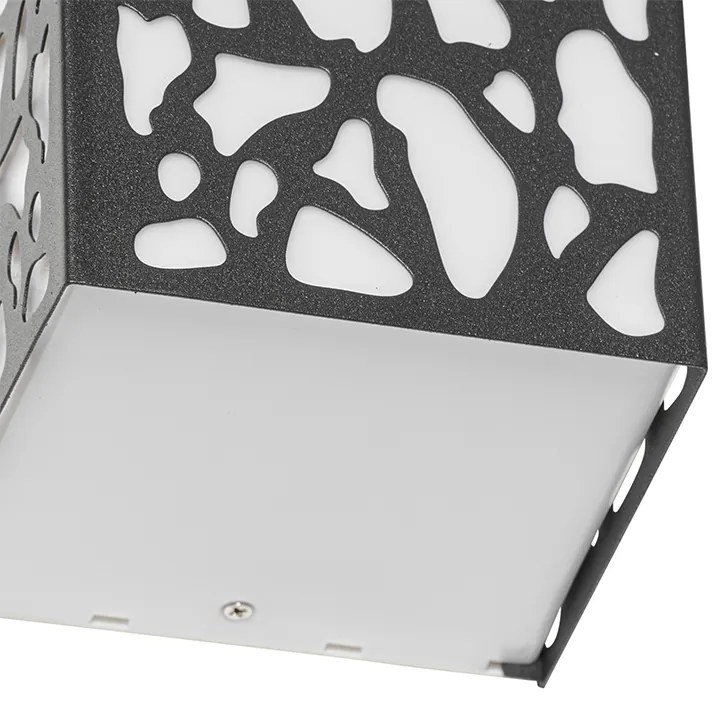 Candeeiro de parede exterior moderno preto IP44 - Nicole