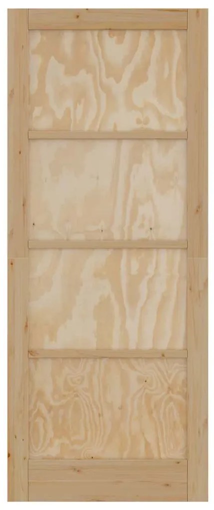 Porta Interior 'ORKDAL'86x211x4 cm de Madeira Sólida de Pinho