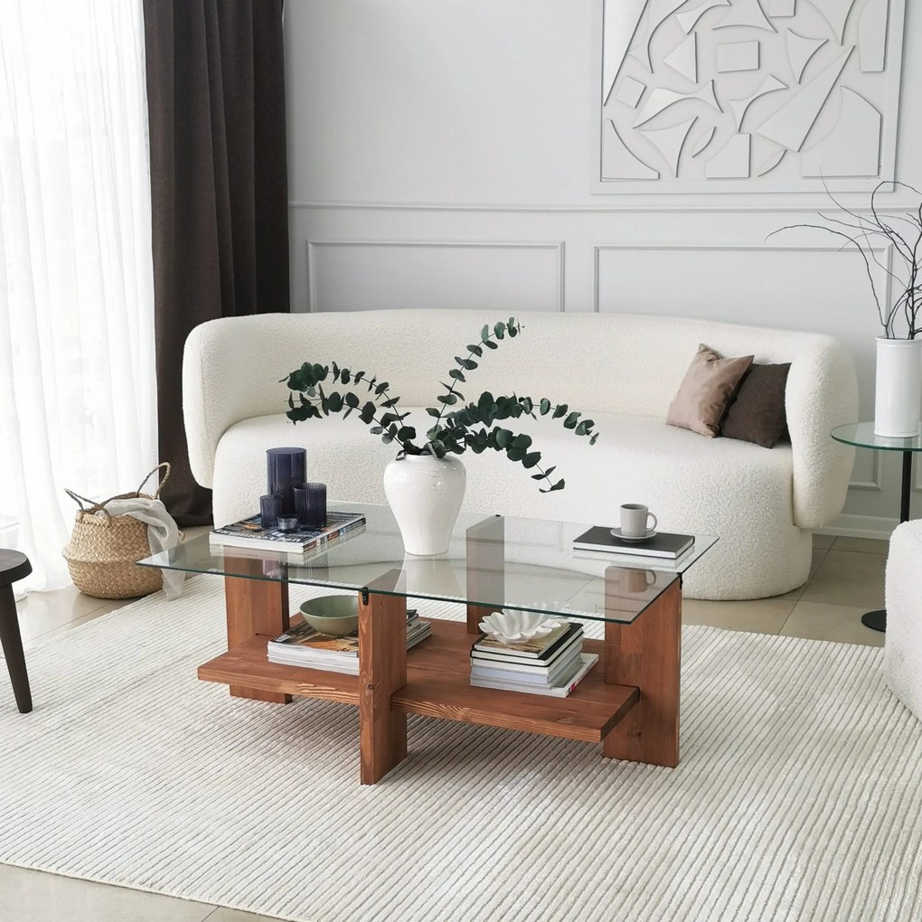 Mesa de Café Babylon – Madeira – 105cm x 40cm x 60cm