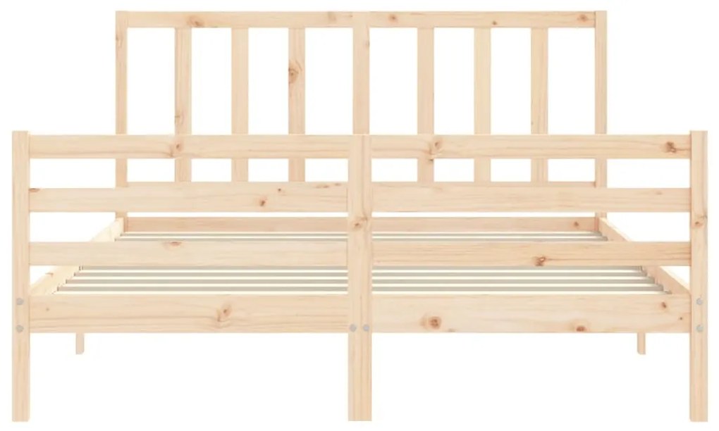 Cama sem colchão 160x200 cm madeira de pinho maciça