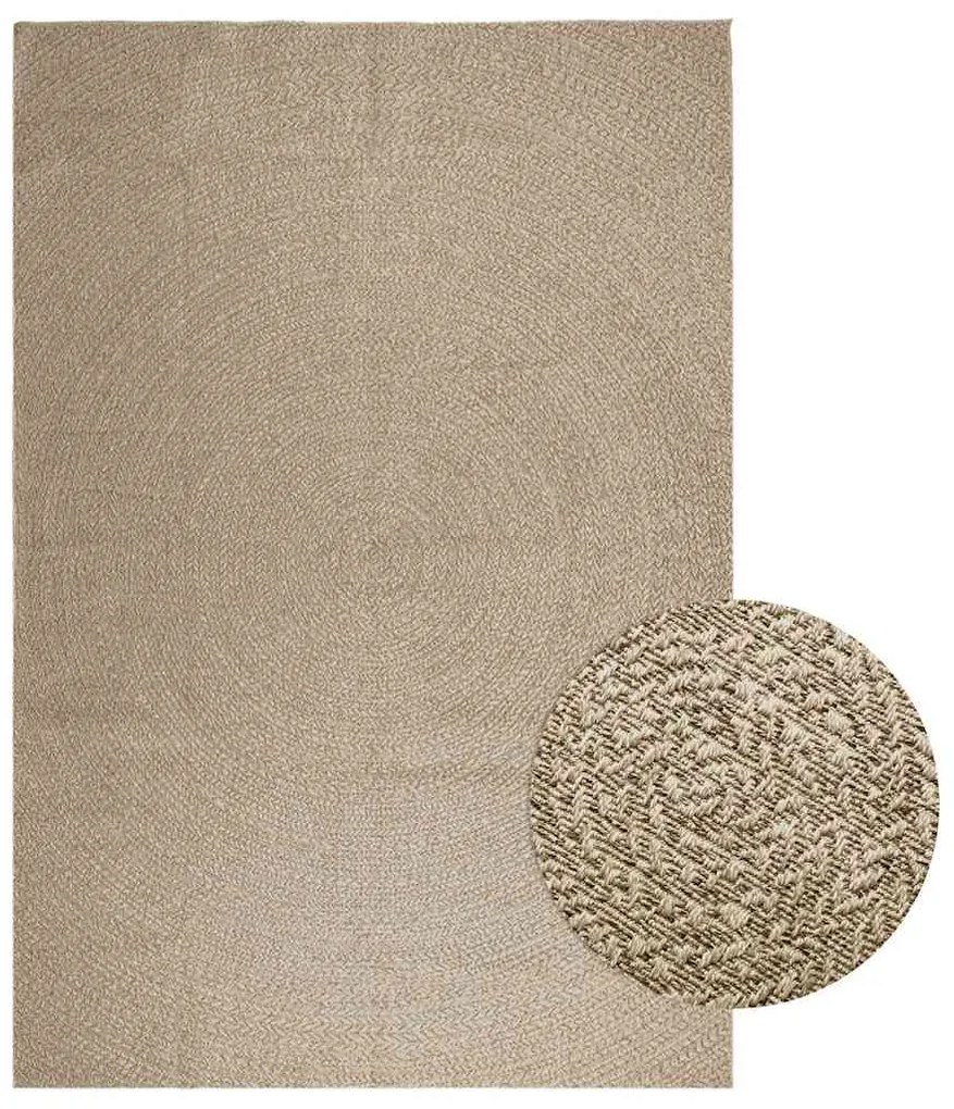 vidaXL Tapete ZIZUR bege 240x340 cm aspeto de juta interior e exterior