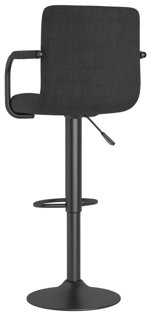 Bancos de bar 2 pcs tecido preto