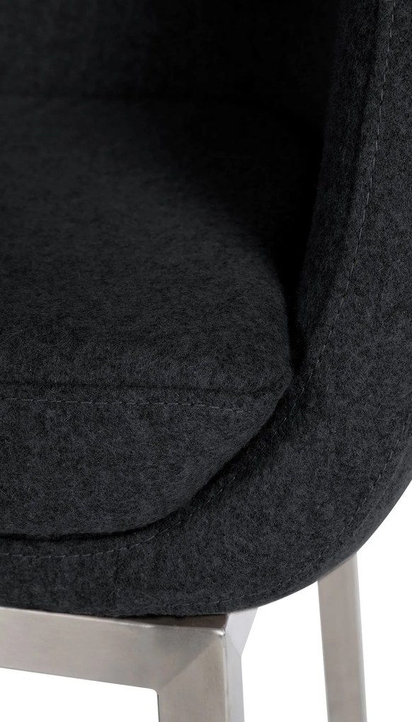 Banco de bar Rockhill E Feltro antracite
