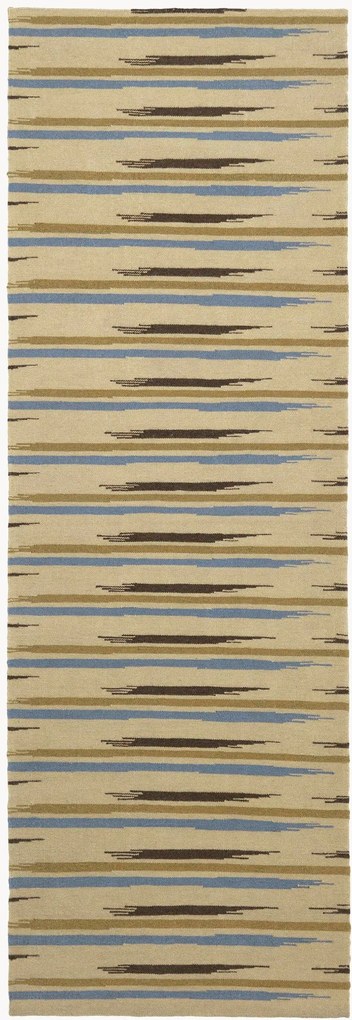 Passadeira em lã artesanal de pelo curto Aud