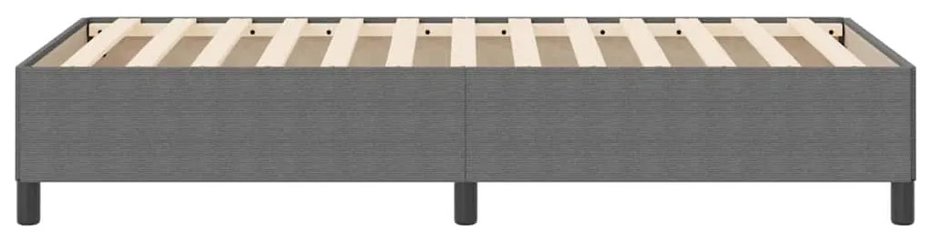 Estrutura de Cama vidaXL Cinzento-claro 90x200 cm Tecido de Corduroy