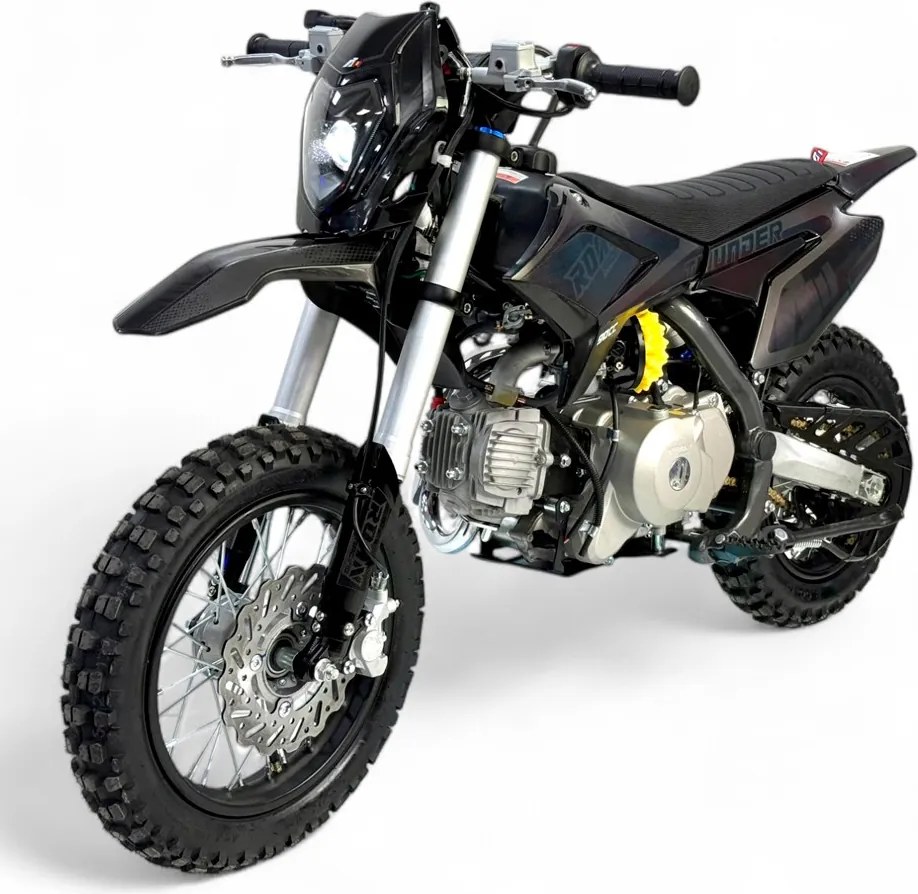 MINI MOTO Crianças MINICROSS Gasolina 70CC 10/10" APOLLO THUNDER AUTO Preta