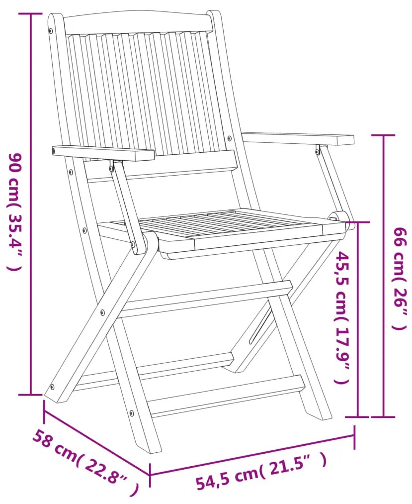 7 pcs conjunto de jantar para jardim madeira de acácia maciça