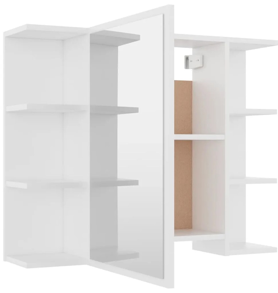 4 pcs conjunto de móveis de casa de banho contraplacado branco