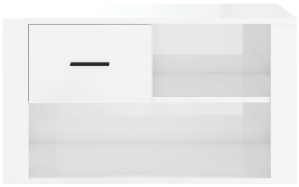 Sapateira 80x35x45 cm derivados de madeira branco brilhante