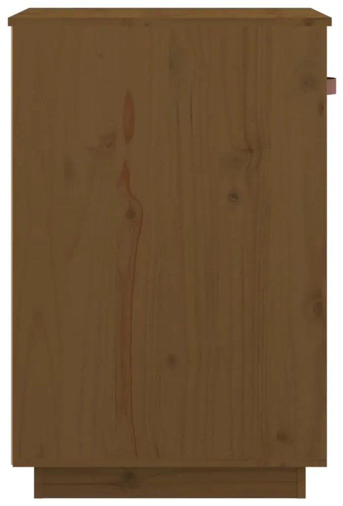 Armário de secretária 40x50x75 cm pinho maciço castanho mel