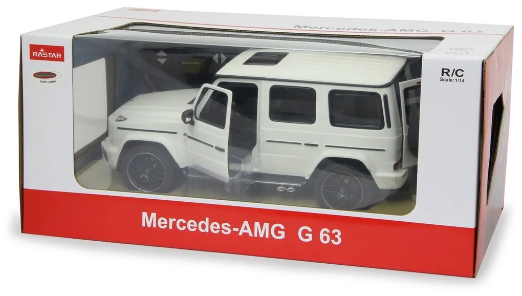 Carro telecomandado Mercedes-Benz AMG G63 1:14 2,4GHz Portas manuais Branco