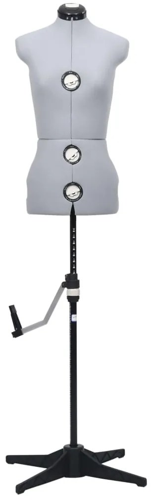 Manequim feminino ajustável tamanho S 33-40 cinzento