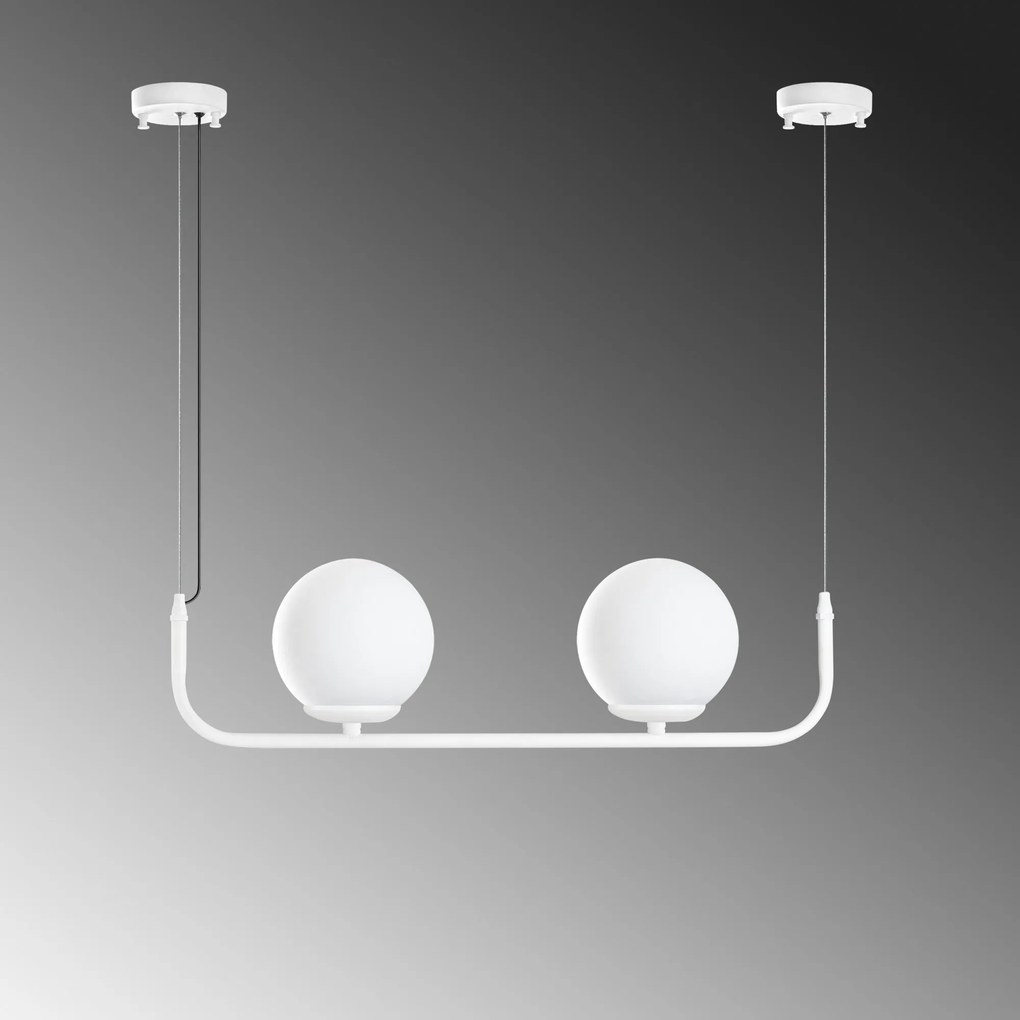 Candeeiro de Teto Faruk – Branco – 15 cm x 56 cm