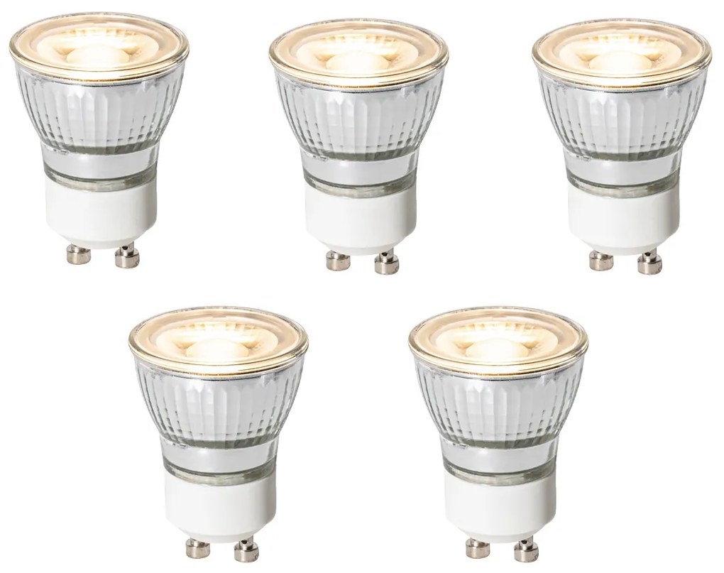 Conjunto de 5 Lâmpadas LED GU10 Reguláveis em 3 Passos 35mm 4W 220 lm 3000K