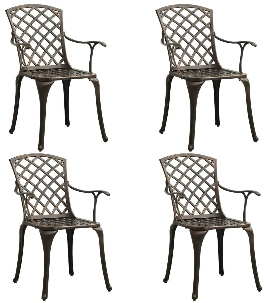 5 pcs conjunto bistrô alumínio fundido bronze