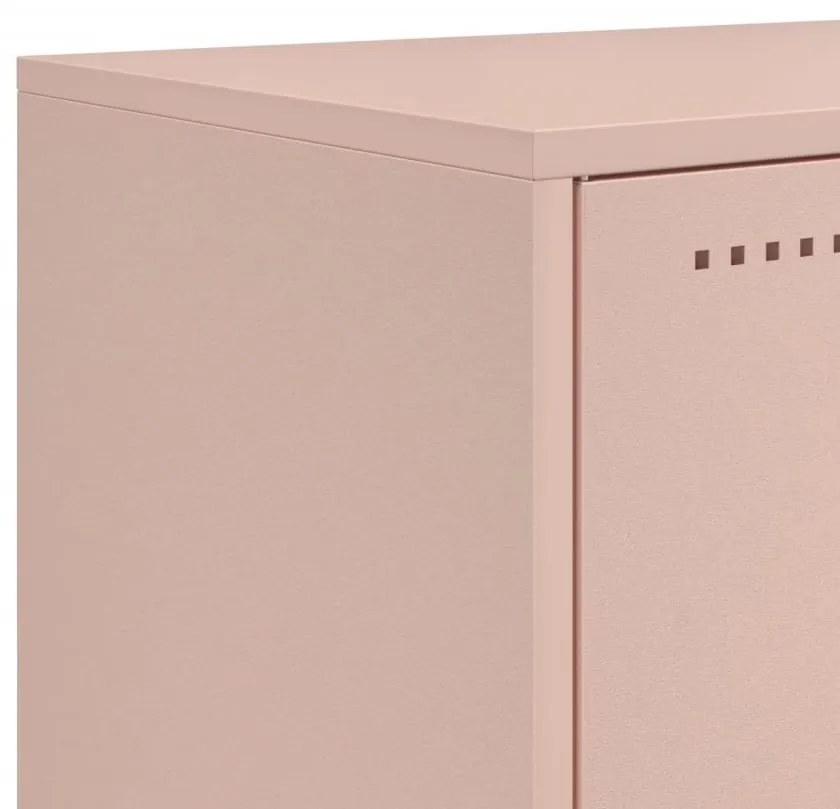 Móvel de TV 100,5x39x43,5 cm aço rosa