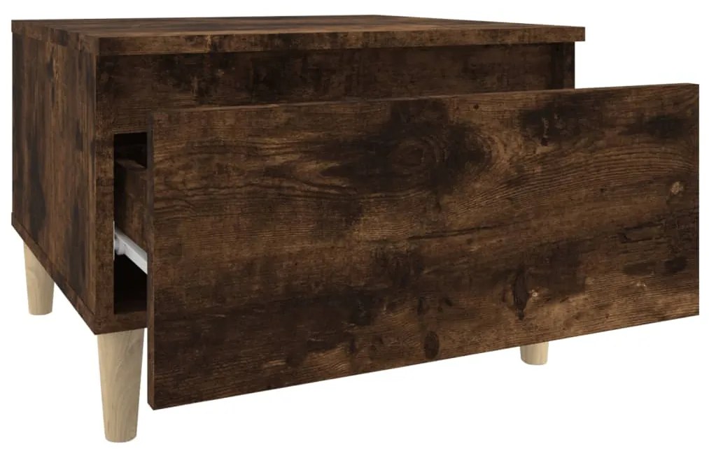 Mesa de apoio 50x46x35 cm derivados de madeira carvalho fumado