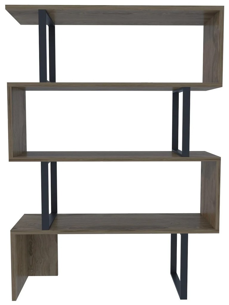 Estante Adriana – Carvalho/Preto – 91,5x124,5x29,5 cm