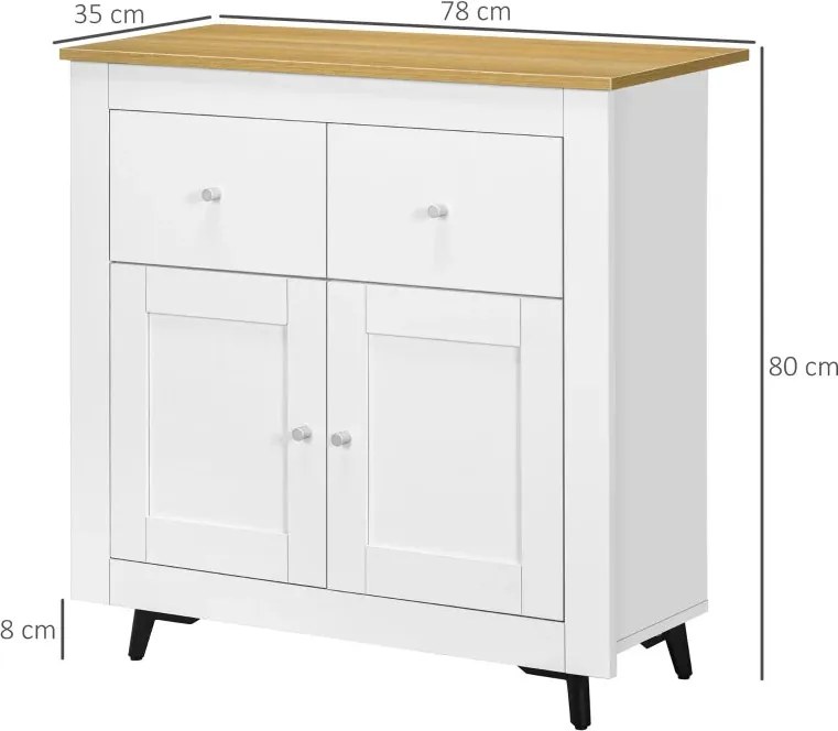 Aparador Barkly de 78 cm - Design Moderno