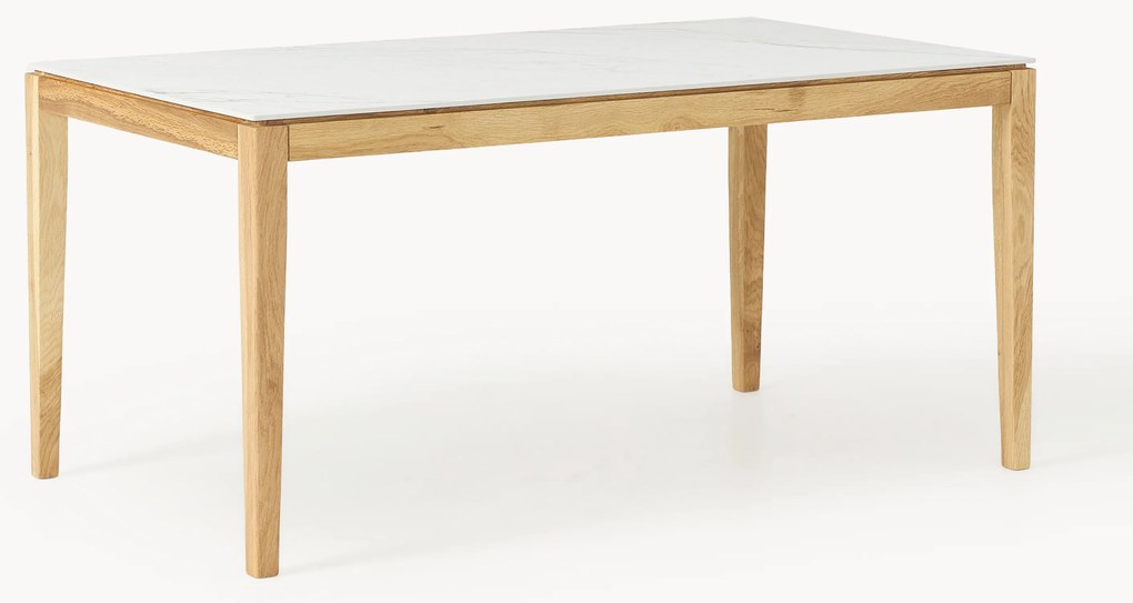 Mesa de jantar com tampo com aspeto de mármore Jackson, vários tamanhos