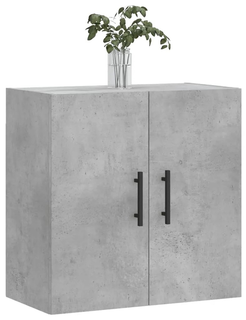 Armário parede 60x31x60cm derivados de madeira cinzento cimento