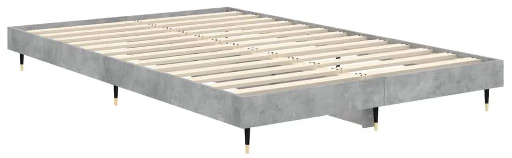 Estrutura de cama 120x190 cm derivados de madeira cinza cimento