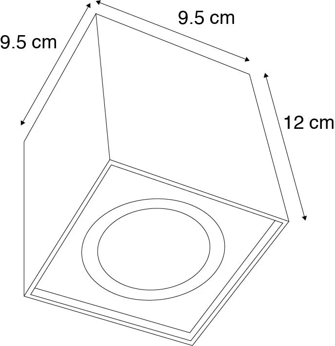 Foco branco orientável - QUADRO 1 up Design,Moderno