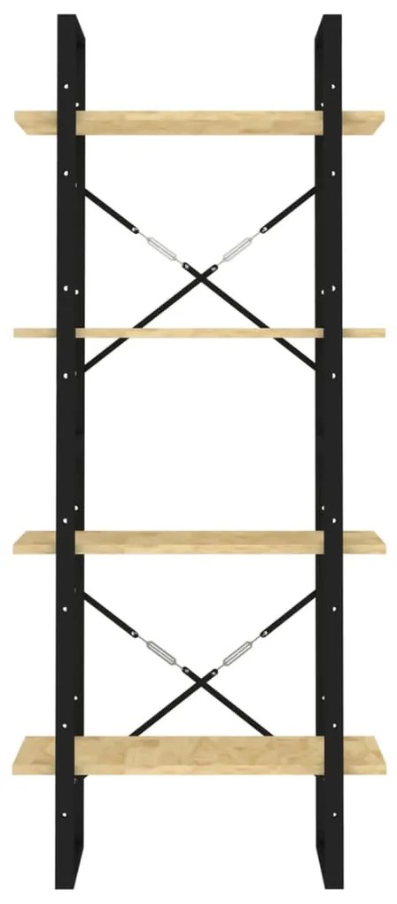 Estante com 4 prateleiras 60x30x140 cm pinho maciço