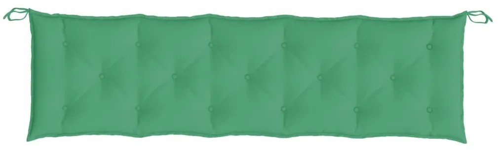 Almofadão p/ banco de jardim 180x50x7cm tecido oxford verde