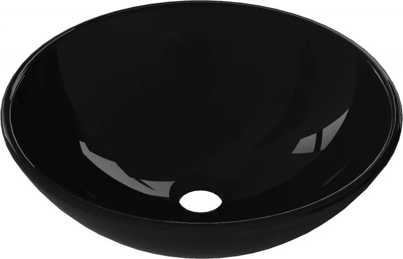 Mexen Mira lavatório de vidro sobre bancada 42 x 42 cm, preto - 24124270