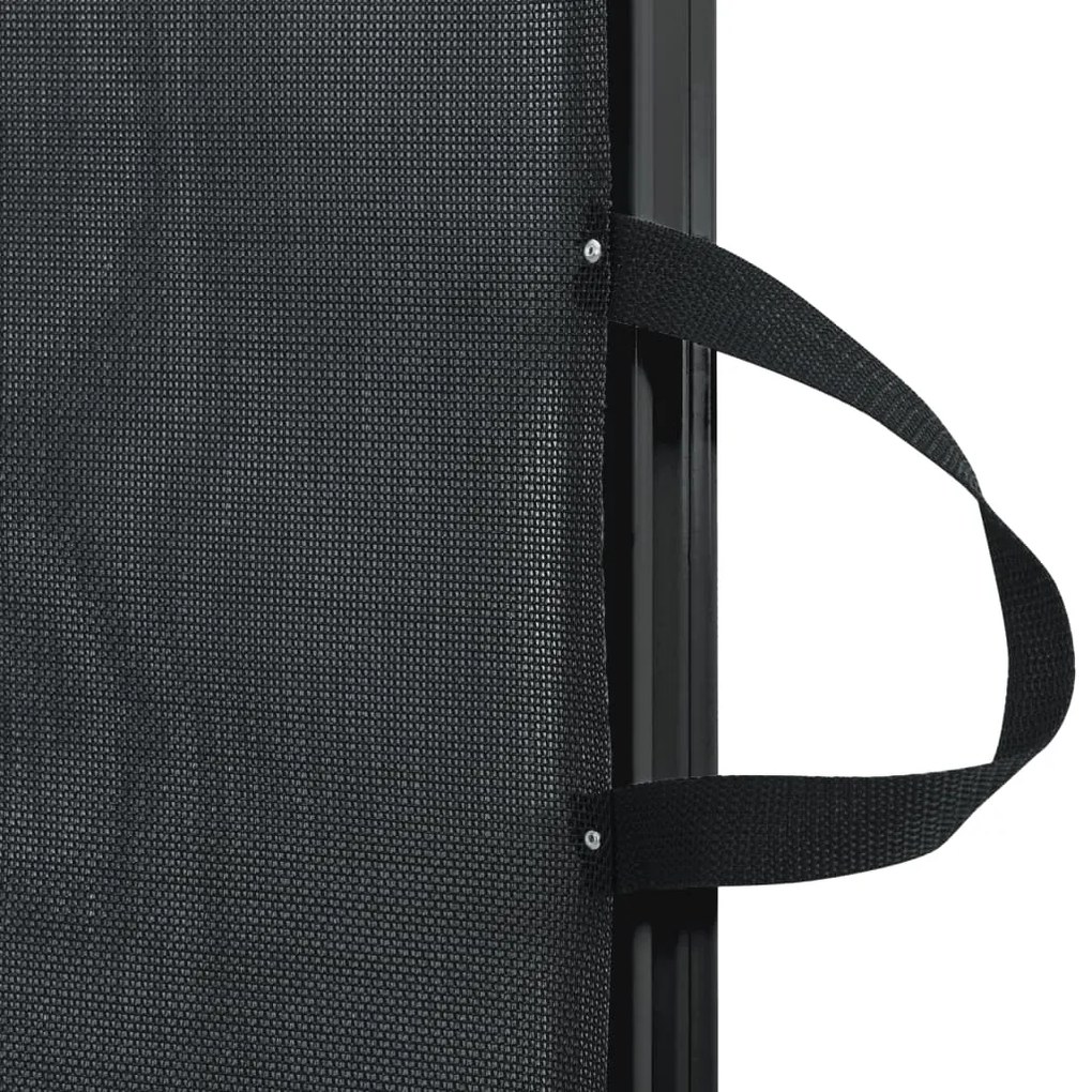 Portão retrátil p/ animais de estimação 82,5x125 cm preto