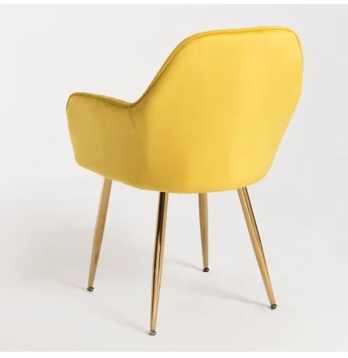DUDECO - Cadeira Norbana Gold Amarelo