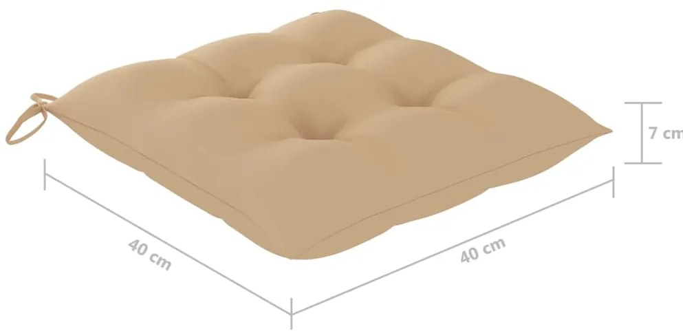 Cadeiras de exterior dobráveis 8pcs c/ almofadões acácia maciça