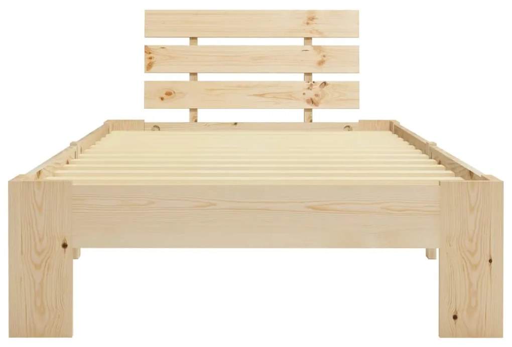 Estrutura de cama 90x200 cm pinho maciço
