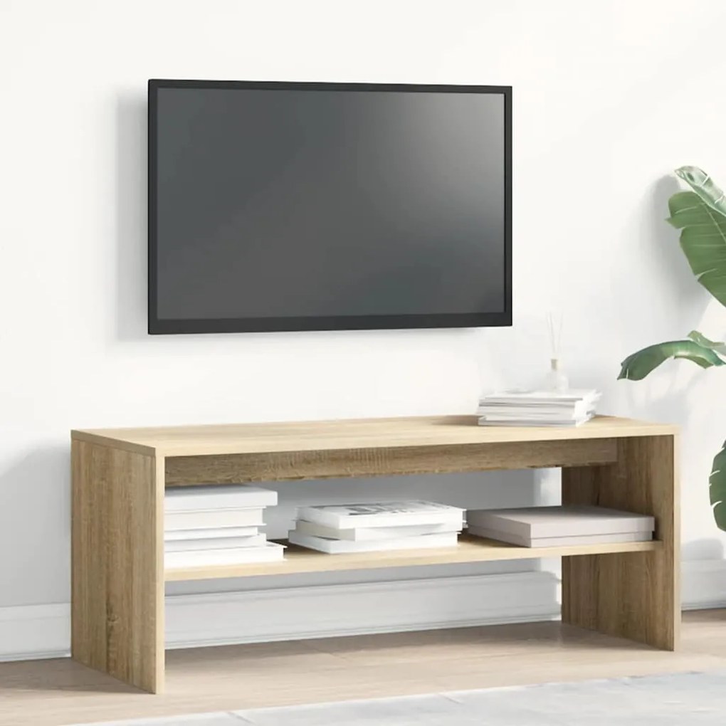Móvel de TV 100x40x40 cm contraplacado carvalho sonoma