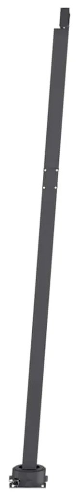 Toldo retrátil manual com LED 300x250 cm amarelo e branco