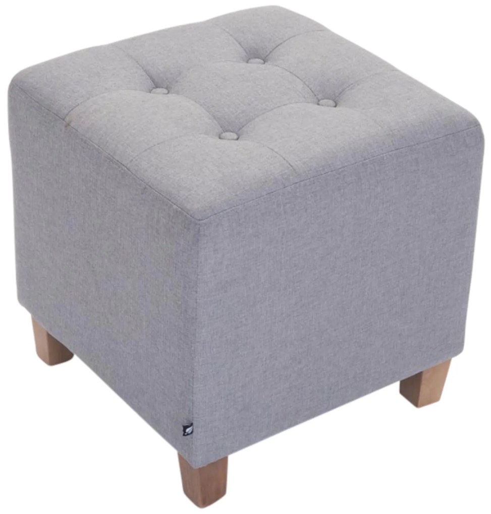 Conjunto de 2 bancos Pharao 46 x 45 x 45 cm Cinzento claro