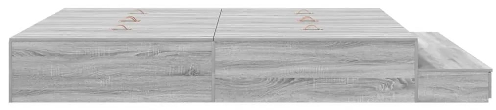 Cama de Armazenamento Cinza Sonoma 180x200 cm