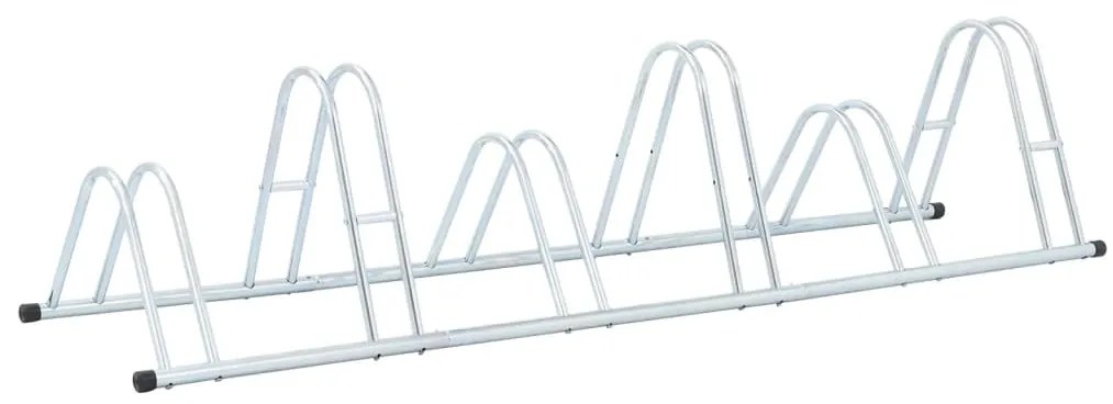 Suporte independente para 6 bicicletas aço galvanizado