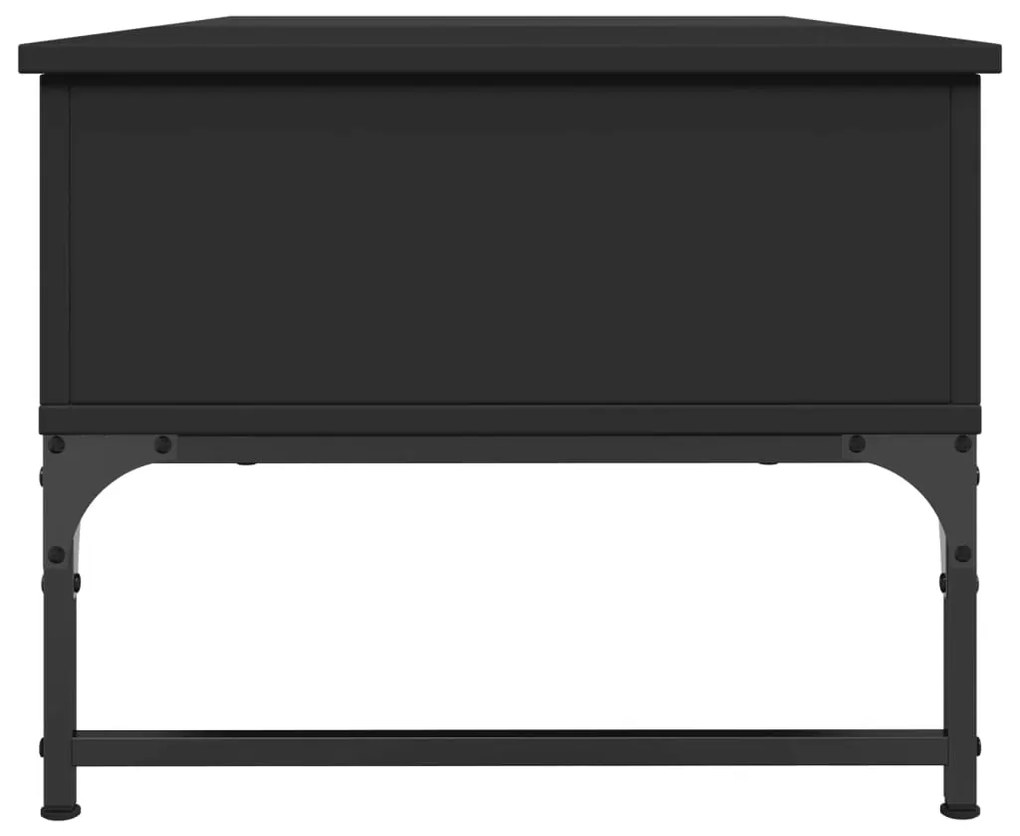 Mesa de centro 100x50x40 cm derivados de madeira/metal preto