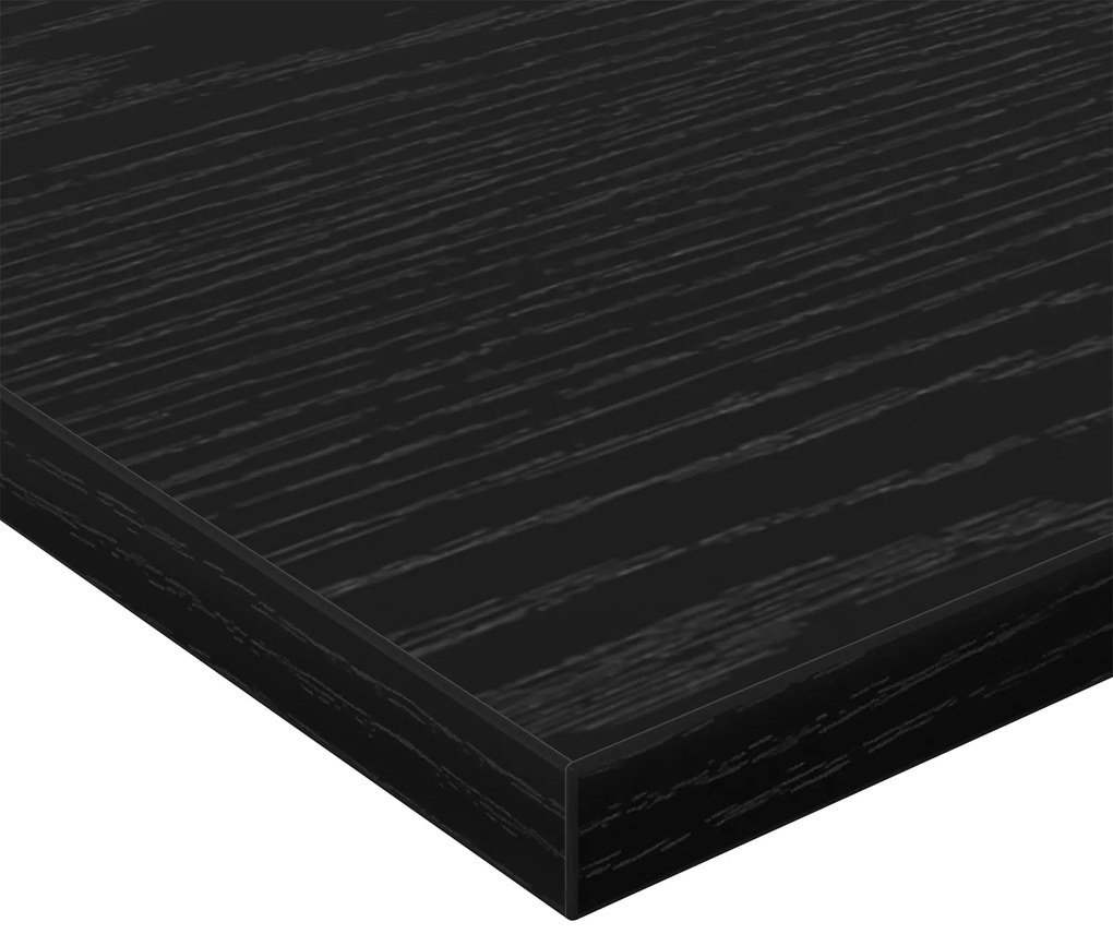 Pranchas de Estante - Pacote com 4 peças em Carvalho Preto, 60x30x1,5