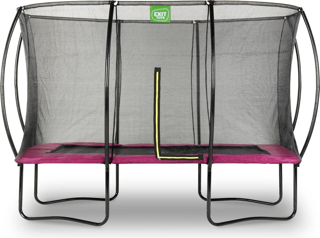 Trampolim retangular Silhouette 244 x 366 cm - rosa