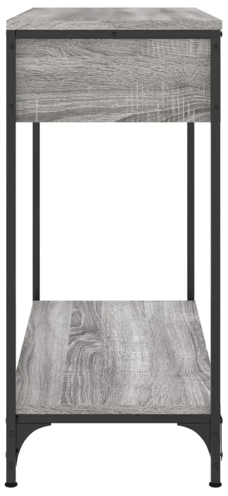 Mesa consola 75x34,5x75 cm derivados de madeira cinzento sonoma