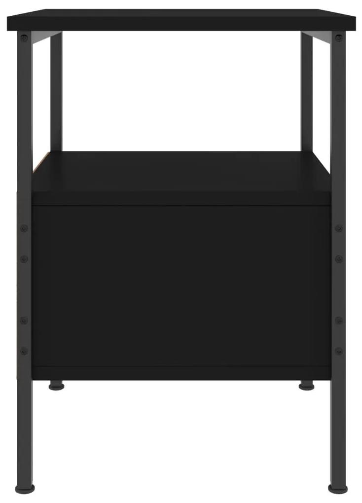 Mesa de cabeceira 34x36x50 cm derivados de madeira preto