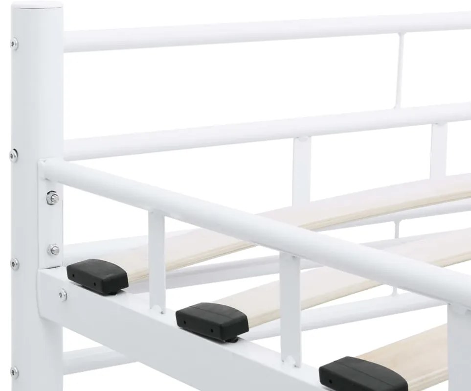 Estrutura de cama metal 140x200 cm branco