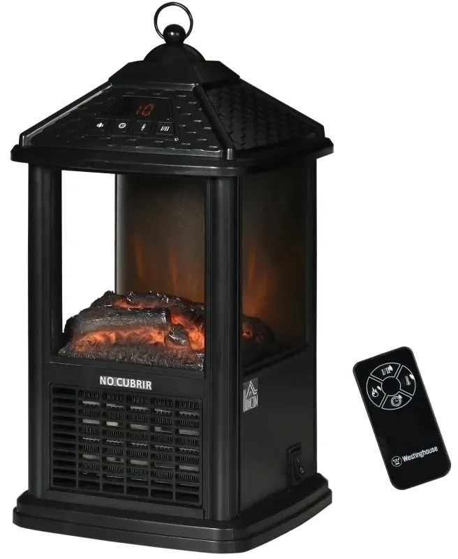 Mini-Lareira Elétrica 700W/1000W com Chama Realista
