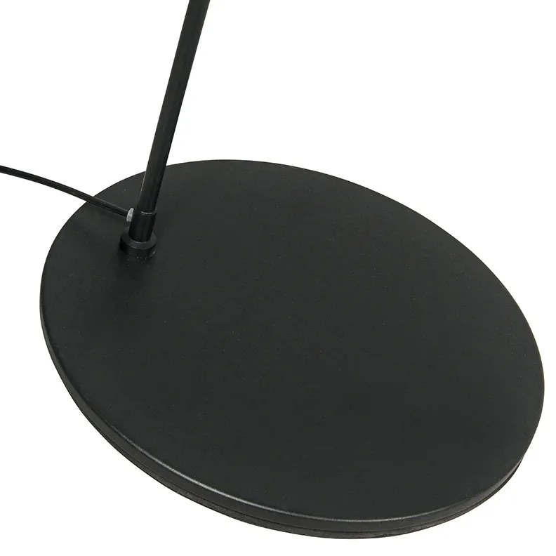 LED Candeeiro de pé moderno em arco preto com WiFi G95 - Vinossa Moderno