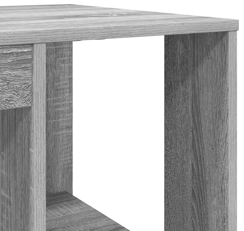 Secretária Cinza Sonoma Cinza Sonoma Aglomerado de partículas Médio