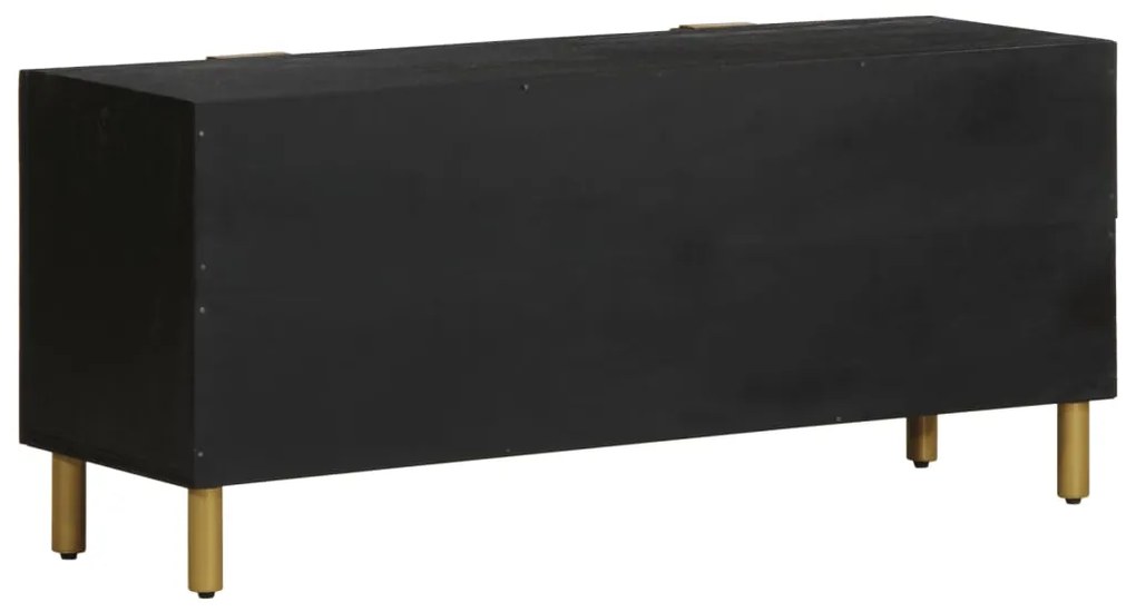 Móvel de TV 105x33x46 cm derivados de madeira preto