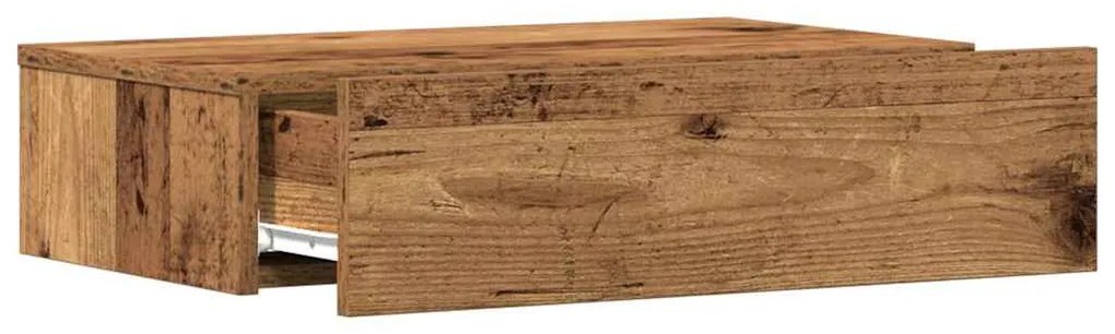 Mesa de cabeceira madeira velha 60x35 cm madeira engenharia